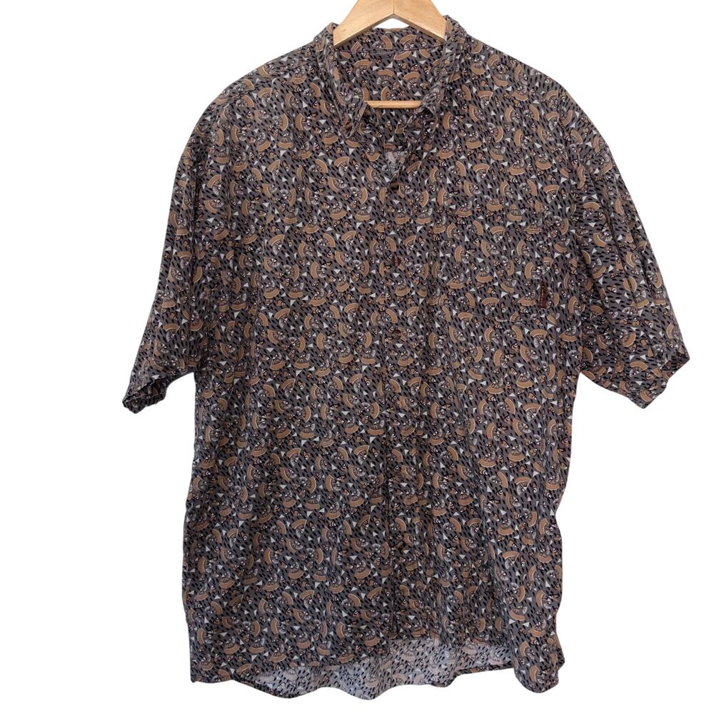 O’Neill Mens Short Sleeve Button Down Print Casual Streetwear Skate Surf Size XL